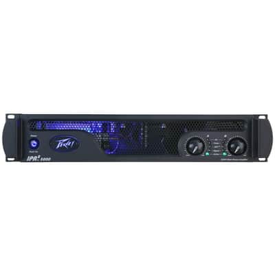 Peavey IPR2 5000 Power Amplifier Bundle with 2x 20ft Pig Hog Black Woven Instrument Cables and Polishing Cloth – 2-Channel Lightweight Professional Audio Amp image 3