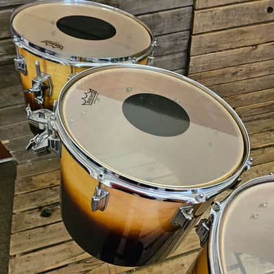 Tama Superstar 1979 Concert Tom Drum Set, Sunburst With Stands USED! RKCTS130626 image 5