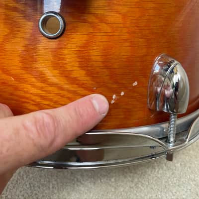 Yamaha 12” Oak Custom mounted Tom Drum MIJ 2000s - Honey Amber image 10