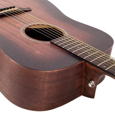 Vintage Statesboro Dreadnought Acoustic Guitar - Whisky Sour (V440WK) image 8