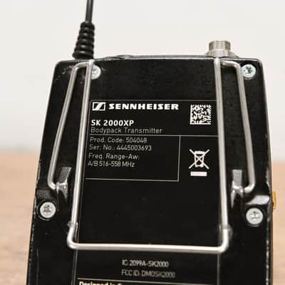 Sennheiser SK 2000XP Wireless Belt Pack Transmitter 516-558 MHz CG015BK image 5