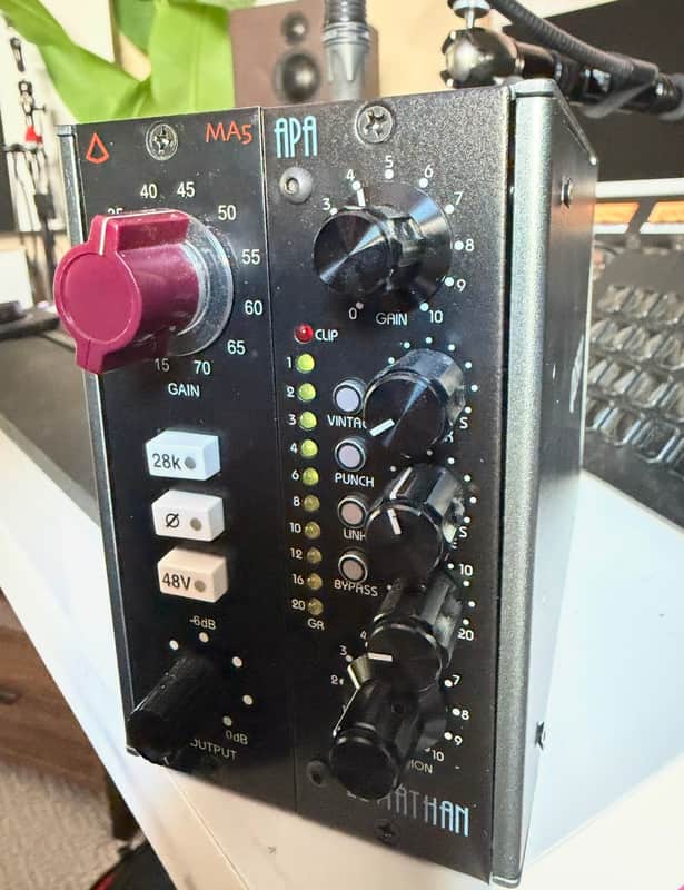 Atlas Pro Audio Leviathan 500 Series Optical Compressor Module 2010s Black image 1