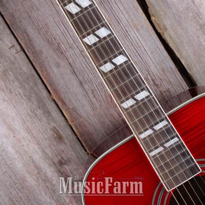 Epiphone Hummingbird Artist Dreadnought Acoustic Guitar Flame