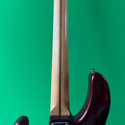 Fender Precision Bass Plus USA Midnight Wine w/ Lace Sensor P/J Pickups & Badass Bridge 1990 image 3