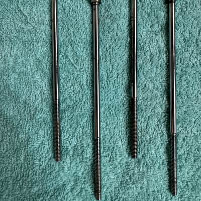 Ludwig Set of 8 Vintage Bass Drum T Tension Rods - 6 1/8” ( 6 13/16” Tip to Tip) 70s - Chrome image 7