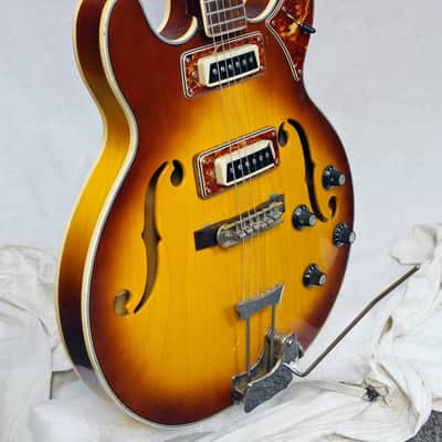 Aria 60’s Diamond ES335 style Hollow Body 50+ yr old Electric Guitar W/f-holes nice image 5