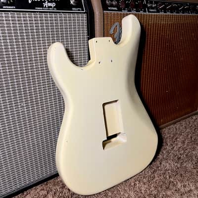 Relic Fender Stratocaster Body Alder Vintage Aged Olympic White 60s Nitrocellulose!😍 image 5