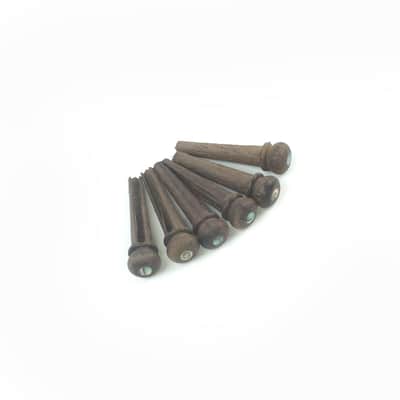 Premium wood Acoustic Guitar Bridge Pins ,Shell dot Inlay (set of 6)