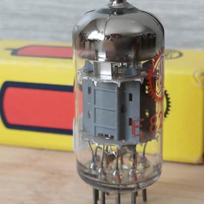 Extremely rare NOS NIB 1965 SIEMENS E82CC TRILPE MICA VALVO label special quality ecc82 12au7 like 5814 ecc802S super strong, fully tested Superb sounding tubes ! image 7