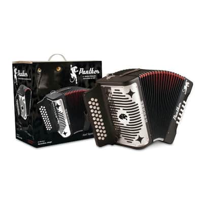 Hohner HA-3100GB Panther Accordion G/C/F Keys 2026 - Black image 2
