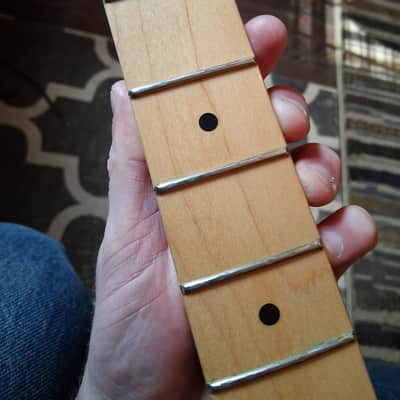 Fender USA Stratocaster Neck – 2013 – 70s Large Headstock – Maple – 22 Jumbo Frets – Fender Locking Tuners Included image 16