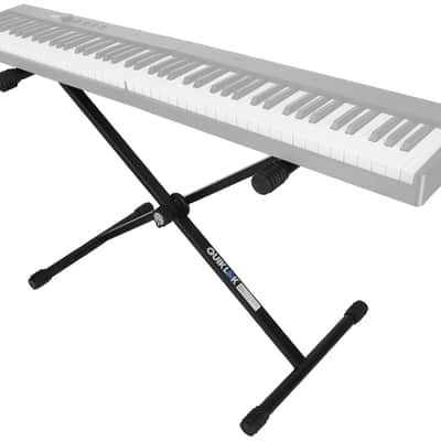 Quik Lok T-10BK Single-Braced Adjustable X-Stand Keyboard Stand in Black image 9