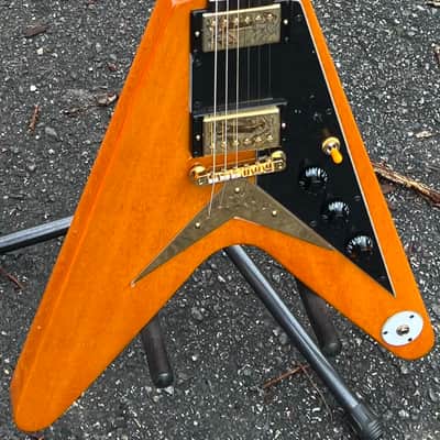 2017 Epiphone Limited Edition Joe Bonamassa 1958 Amos Arthur Korina Flying V W/OHSC image 2