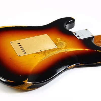 Fender Custom Shop LTD NAMM 59 Reissue Stratocaster Heavy Relic 2017 Roasted Neck 1959 Sunburst image 22