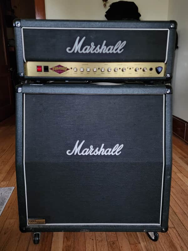 Marshall JCM 2000 DSL 100 Dual Super Lead 2-Channel 100-Watt 4x12" Guitar Amp Half Stack 2000s - Black image 1