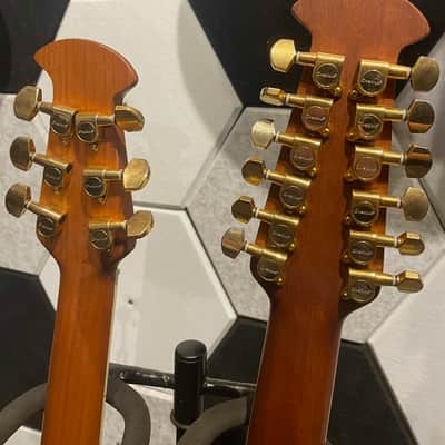Ovation CSD225 Celebrity Deluxe Double Neck 2001 - Ruby Redburst image 4