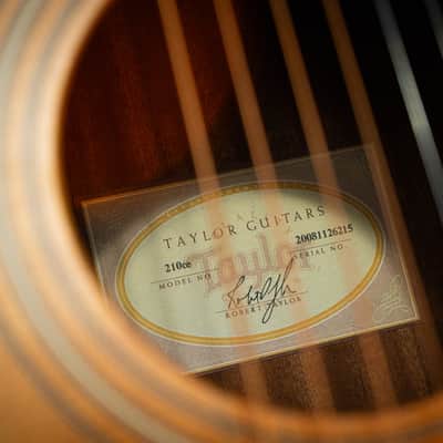 Taylor 210ce – 2008 – Natural – Very Good Condition – With Original Hardshell Case image 12
