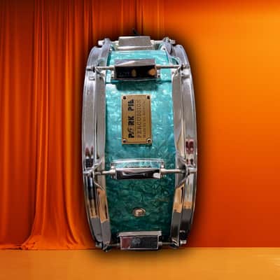 ๐๐ฅPork Pie 4.5"x13" 8-lug Snare, Emerald Pearl (1998) image 10