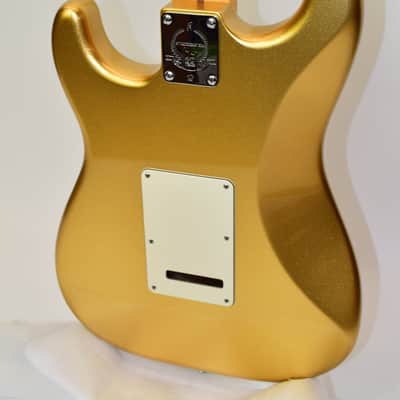 2014 Fender Limited Edition American Standard Stratocaster Electric Guitar, Maple Fingerboard, Mystic Aztec Gold w/ Case image 13