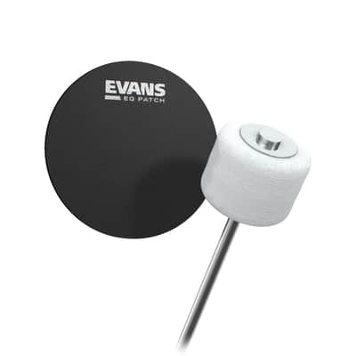 Evans EQ Patch EQPB1 BassDrum Patch, for Single Pedal - Accessory for Drumhead image 1