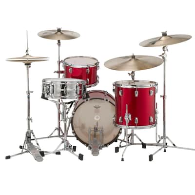 Ludwig Classic Maple Red Sparkle Jazz Bop Kit 14x18_8x12_14x14 Drums Shell Pack | Made in the USA | NEW | Authorized Dealer image 4