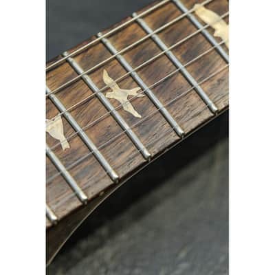 2001 PRS Private Stock Hollow Body II TI reverse LH lefthanded yellow tiger image 14