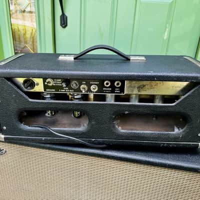 1966 Fender Bassman 50 Watt Guitar Amp Head 1964 - 1967 - Black Panel image 3