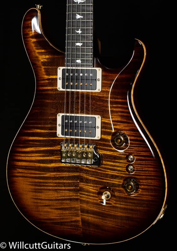 PRS Wood Library Custom 24-08 Black Gold Burst 10 Top Rosewood Neck (950) image 1