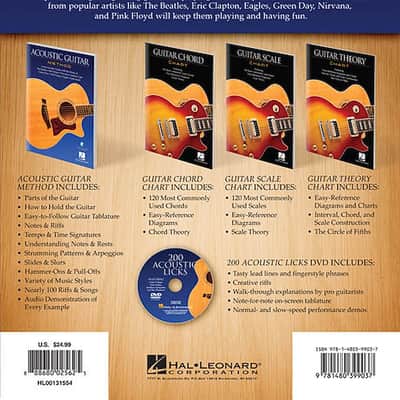 Acoustic Guitar Lesson Pack - 5 Best-Selling Guitar Publications in One Great Package!
4 Books and 1 DVD image 2