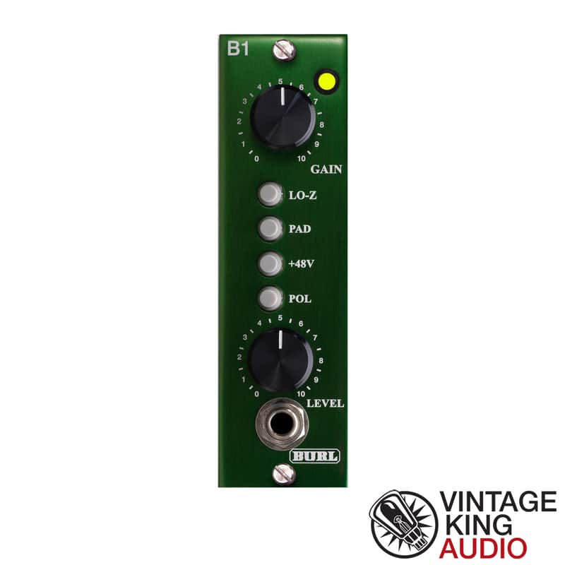 Burl Audio B1 Mic Pre Class A discrete 500 Series mic pre/DI image 1