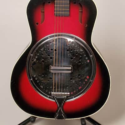 1960's Belltone Slide & Contemporary guitar. Acoustically sound  Rosewood neck. Orig.case. RARE image 2