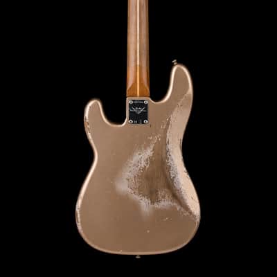 Fender Custom Shop Empire 58 Precision Bass Heavy Relic - Faded Firemist Gold #77956 image 4