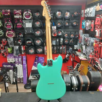 2021 Fender Player Duo Sonic, Pau Ferro Fingerboard, Sea Foam Green w/ Locking Tuners (USED) "Made In Mexico" image 11