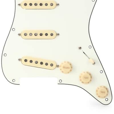 Fender Custom '69 SSS Pre-wired Stratocaster Pickguard - Parchment 3-ply image 3