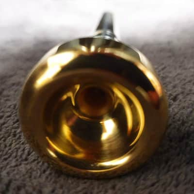FRANK HOLTON & CO 3 trumpet mouthpiece, 24k gold plated , PRISTINE! image 6