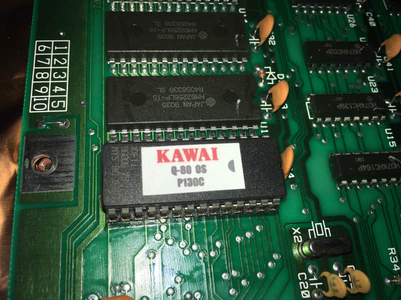 EPROM - KAWAI Q80 Midi Sequencer - Operating System - ROM - FIRMWARE - version P130C - PnP image 1