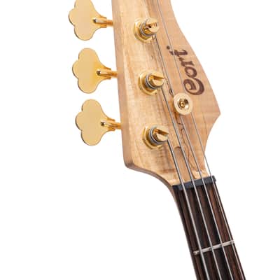 Cort Jeff Berlin Series Rithimic NAT Spalted Maple/Padouk Top 4-String Bass. New with Full Warranty! image 5