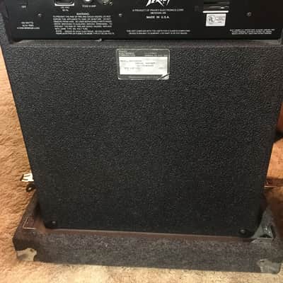 Peavey DataBass Digital / Bass Amp w/ "Cush Case" road case 450-Watt 1x15" Bass Combo 1980s - Black image 7