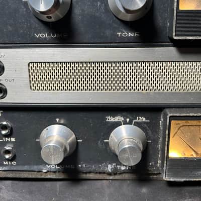 CROSS FIELD AKAI M-8 Stereo Tube Reel-to-Reel - Working Tube Preamps - PLAY Needs Belt image 5