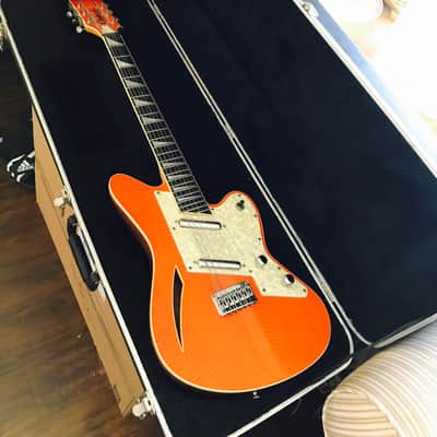 Charvel Surfcaster 12 String Thin Line 1992 Tangerine Maple Flame image 9