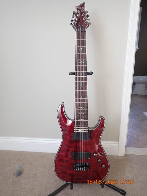 Schecter Hellraiser C-8 Electric Guitar 2022 - Black Cherry image 1
