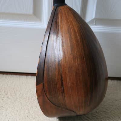 ANTIQUE BOWLBACK MANDOLIN ITALY NAPOLI ‘FRANCESCO PERRETTI AND FIGLI’ FOUNDED IN 1840 ITALIAN MUSICAL INSTRUMENT MAKERS image 9
