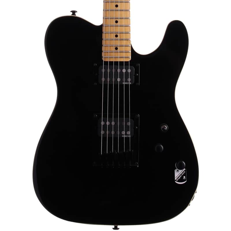 Schecter PT Electric Guitar, Black, Open Box (Very Good) image 1