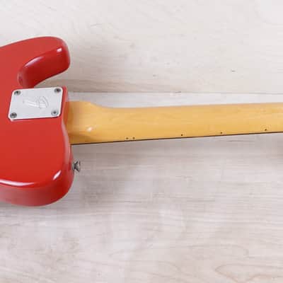 Fender Bullet S-2 1981 Red USA "V" Neck Telecaster Style SS w/ Bag image 9