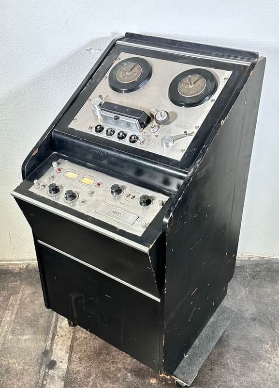 Ampex 354 & 350R Reel To Reel Transport & Preamp Magnetic Tape Recorder w/ Stand image 1