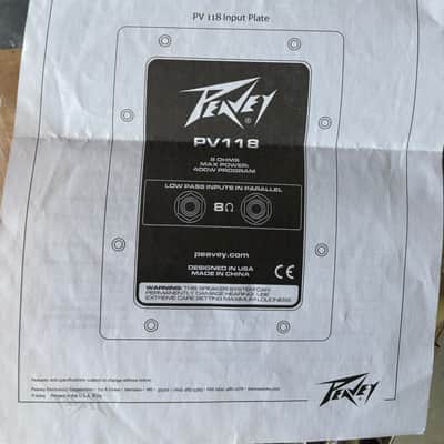 Pair of Peavey PV 118 18" Subwoofer 2010s - Black image 5