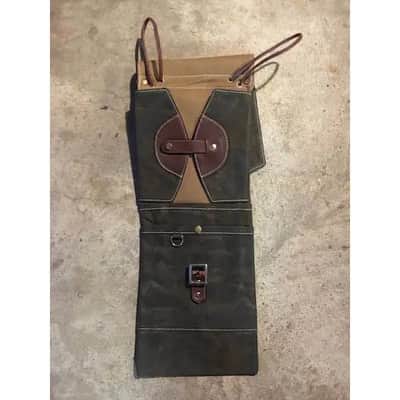 Tackle Instrument Supply Compact Stick Bag Forest Green w/Brown Leather Trim image 2