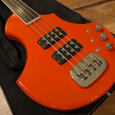 G&L USA Custom Order 4 String Fretless Bass Guitar One Off 2000s 8.12Lbs Fullerton Red image 4