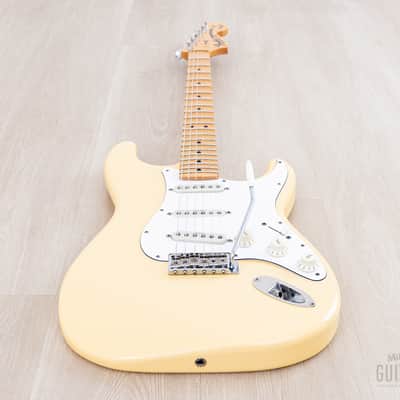 2016 Fender Yngwie Malmsteen Signature Stratocaster Yellow White w/ Seymour Duncan YJM & Tweed Case, Japan MIJ image 12