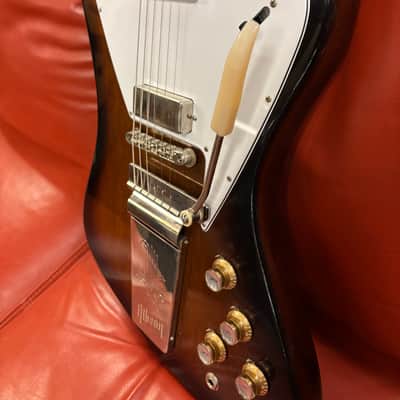 2024 Gibson Custom Shop '65 Non-Reverse Firebird V Reissue with Maestro Vibrola Vintage Sunburst VOS image 5